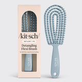 FLEXI DETANGLE BRUSH in HAZE BLUE by KITSCH