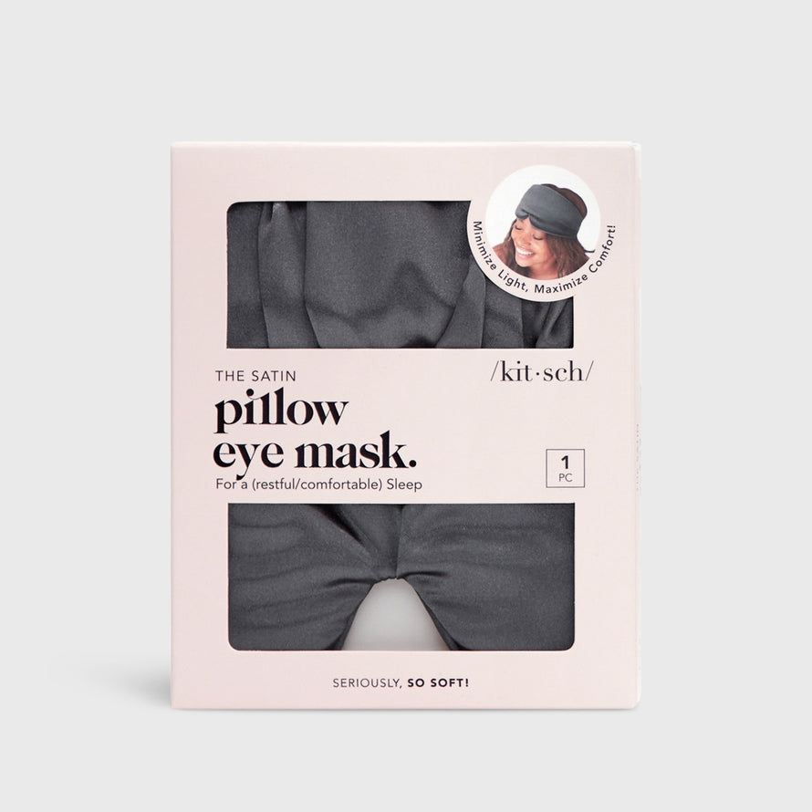 PILLOW EYE MASK in CHARCOAL by KITSCH