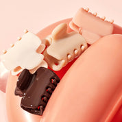 MINI CLAW CLIP SET in ROSEWOOD 8pc by KITSCH