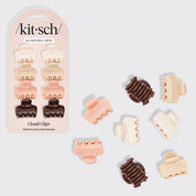 MINI CLAW CLIP SET in ROSEWOOD 8pc by KITSCH