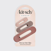 FLAT-LAY CLAW CLIP SET in TERRACOTTA by KITSCH