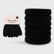 HAIR ELASTICS in BLACK EXTRA THICK by KITSCH