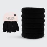 HAIR ELASTICS in BLACK EXTRA THICK by KITSCH