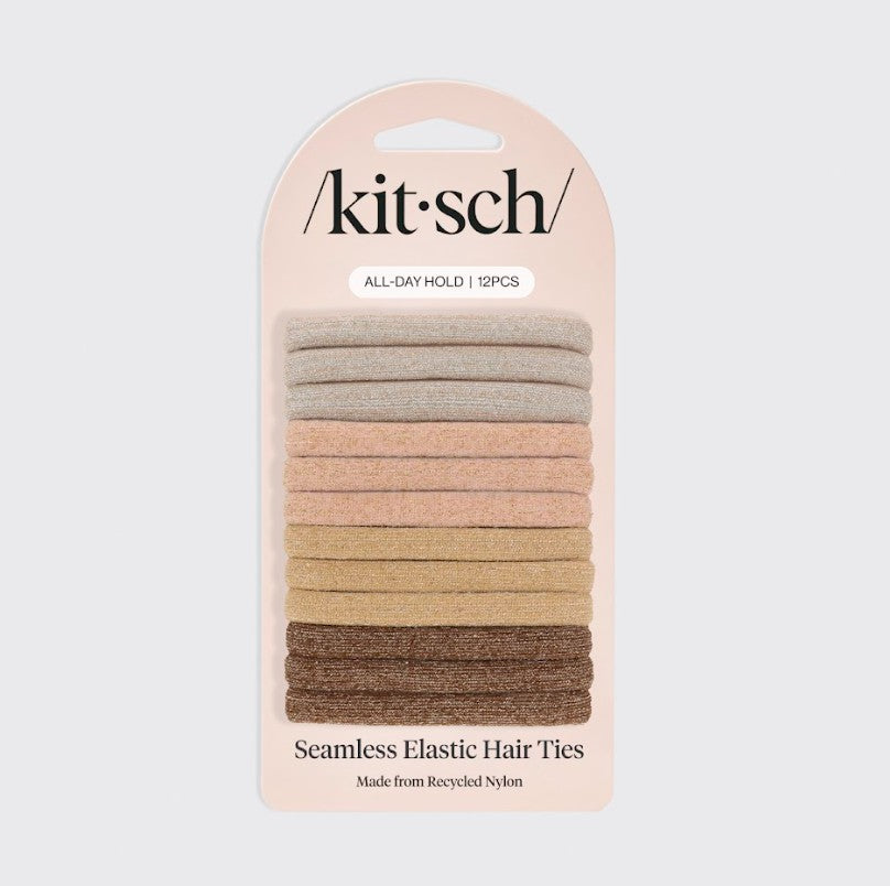 HAIR ELASTICS in NEUTRAL GLITTER by KITSCH