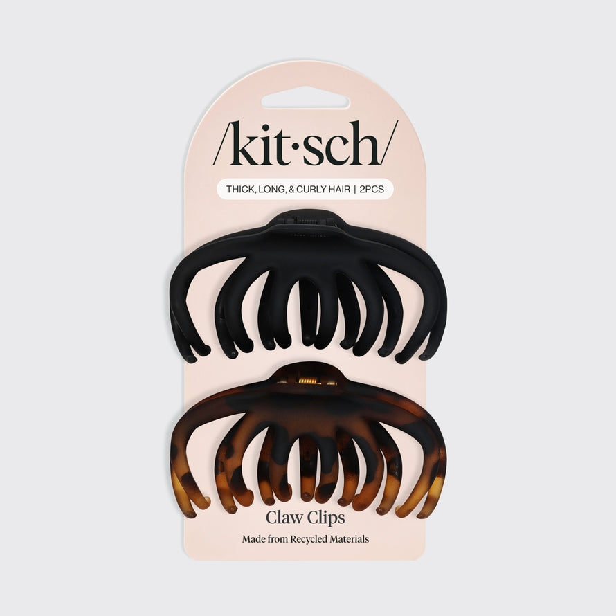 CLAW CLIP SET in BLACK &TORTOISE by KITSCH