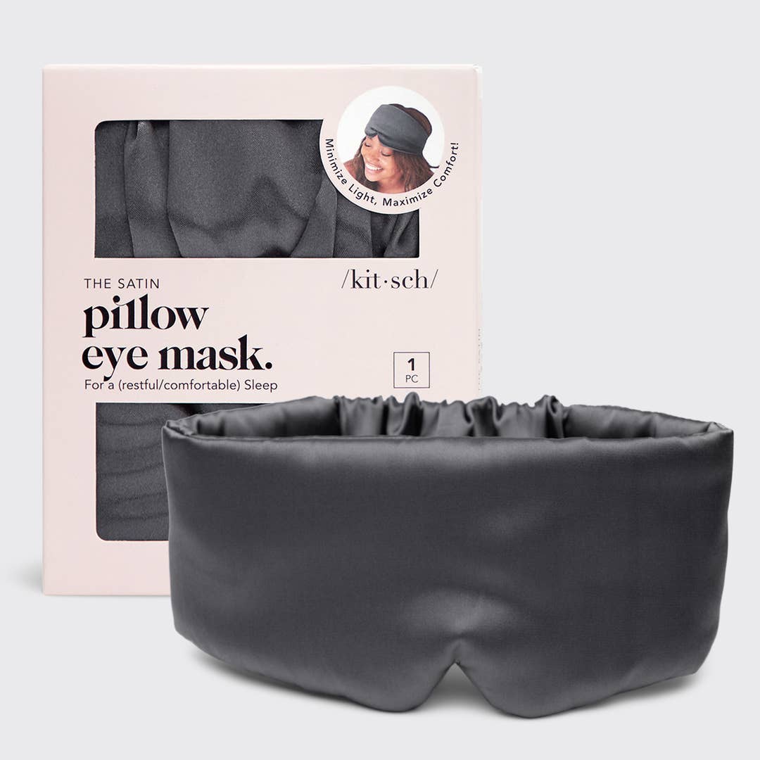 PILLOW EYE MASK in CHARCOAL by KITSCH