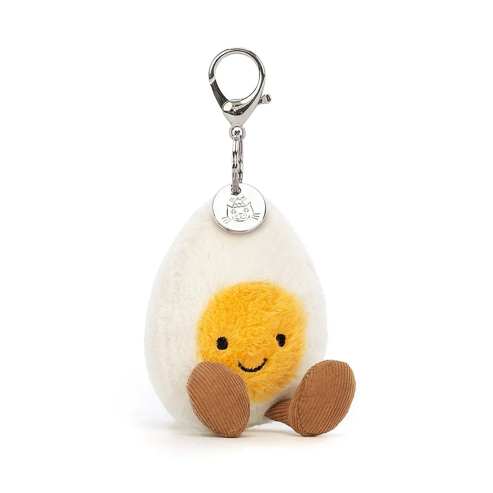 AMUSEABLE HAPPY BOILED EGG BAG CHARM by JELLYCAT
