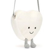 AMUSEABLE HEART CREAM BAG by JELLYCAT