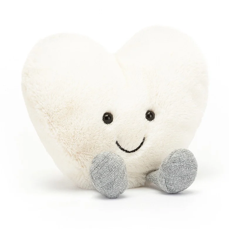 AMUSEABLES CREAM HEART by JELLYCAT