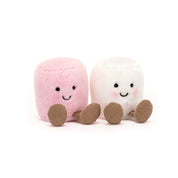 AMUSEABLES PINK AND WHITE MARSHMALLOWS by JELLYCAT