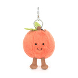 AMUSEABLES PEACH BAG CHARM by JELLYCAT