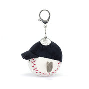 AMUSEABLES SPORTS BASEBALL BAG CHARM by JELLYCAT