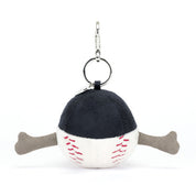 AMUSEABLES SPORTS BASEBALL BAG CHARM by JELLYCAT