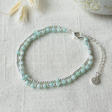 ALWAYS SUMMER BRACELET in SILVER & AMAZONITE by GLEE