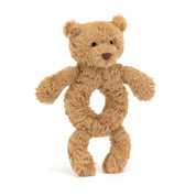 BARTOLOMEW BEAR RING RATTLE by JELLYCAT