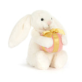 BASHFUL BUNNY WITH PRESENT by JELLYCAT
