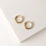 BEA 15MM HOOP EARRINGS GOLD by LOVER'S TEMPO