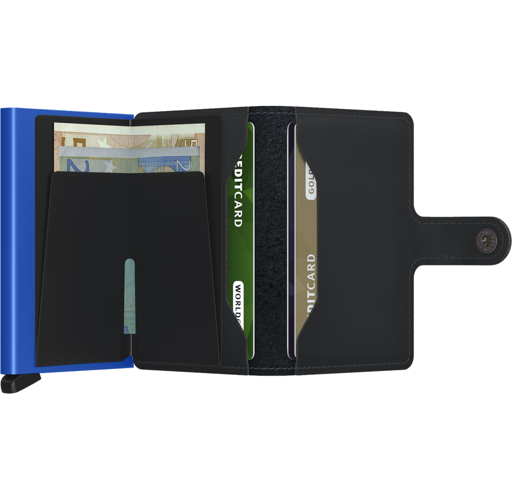 ORIGINAL BLACK-BLUE MINIWALLET by SECRID