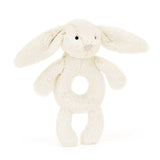 BASHFUL CREAM BUNNY RING RATTLE by JELLYCAT