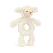 BASHFUL LAMB RING RATTLE by JELLYCAT