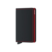 MATTE BLACK & RED SLIMWALLET by SECRID