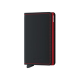 MATTE BLACK & RED SLIMWALLET by SECRID