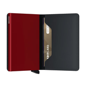 MATTE BLACK & RED SLIMWALLET by SECRID