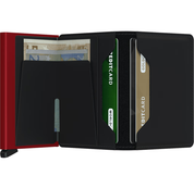 MATTE BLACK & RED SLIMWALLET by SECRID
