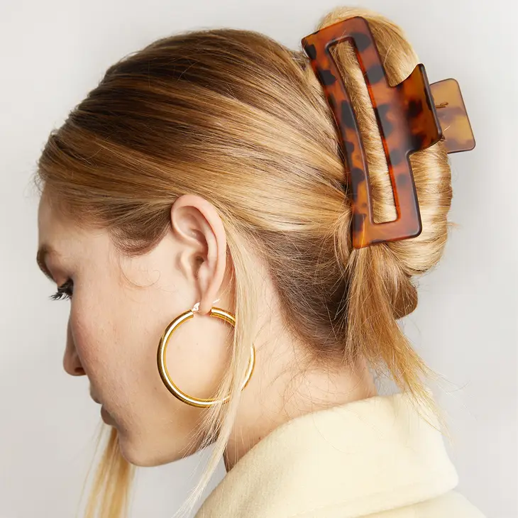 BROWN & BLACK CLAW CLIP SET by KITSCH