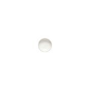 White plate ramekin or butter dish on a white background
