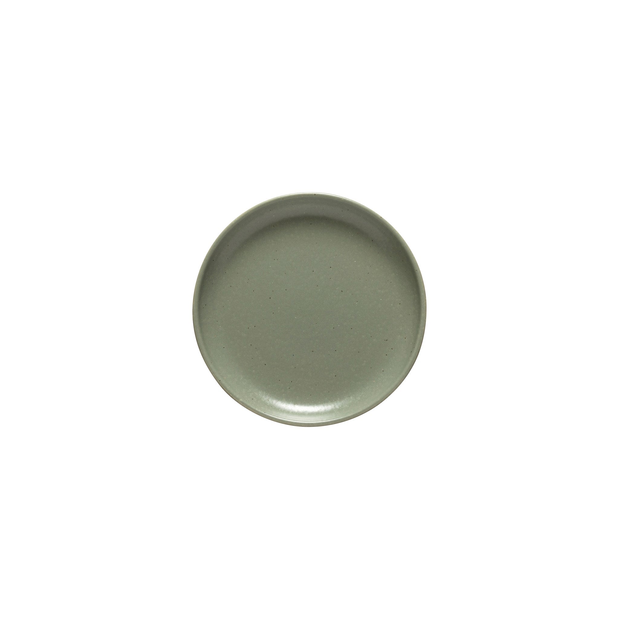 pacifica casafina Green ceramic plate on a white background