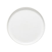 White ceramic plate on a white background