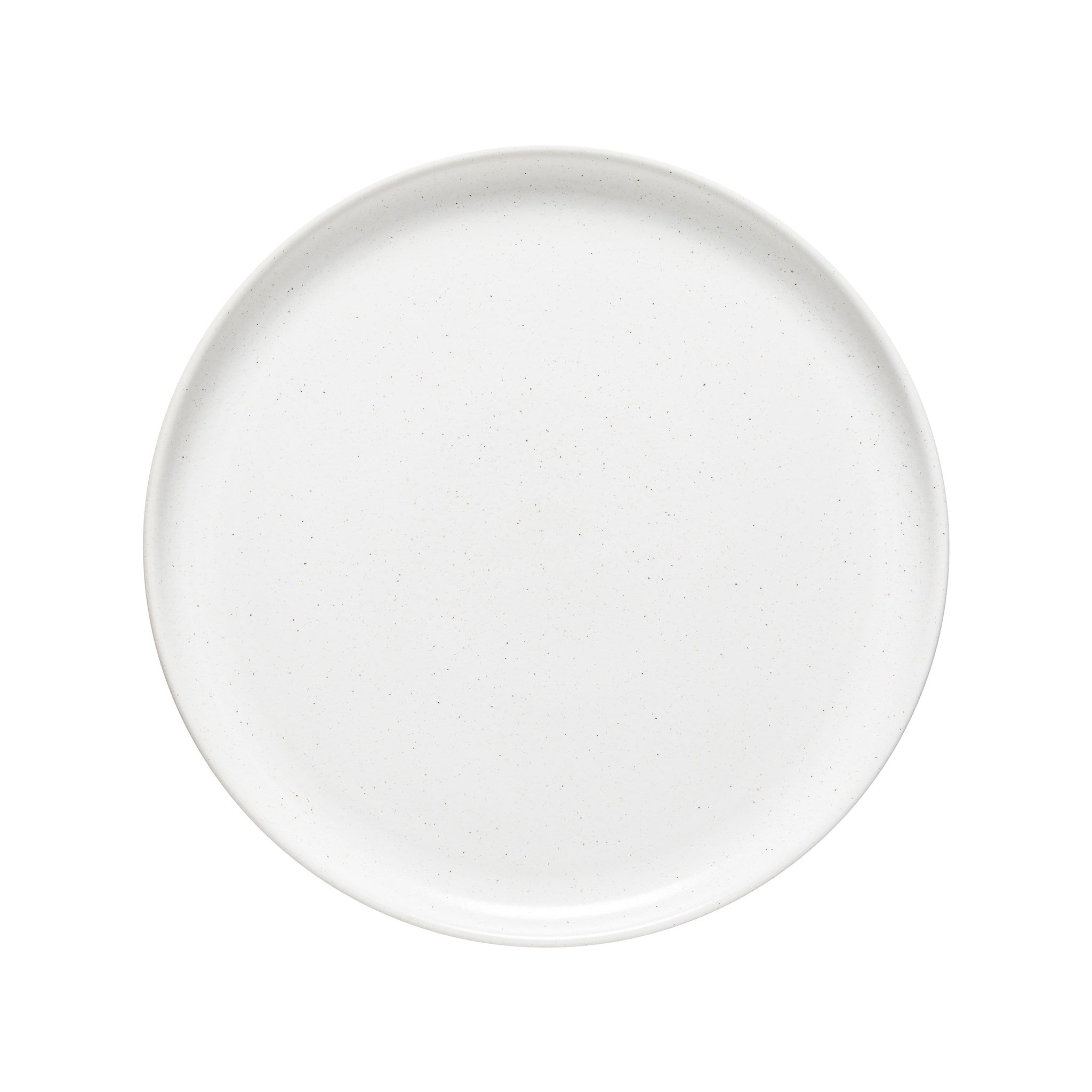 White ceramic plate on a white background