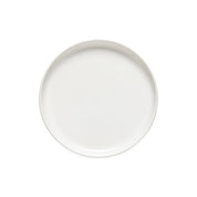 White ceramic plate on a white background