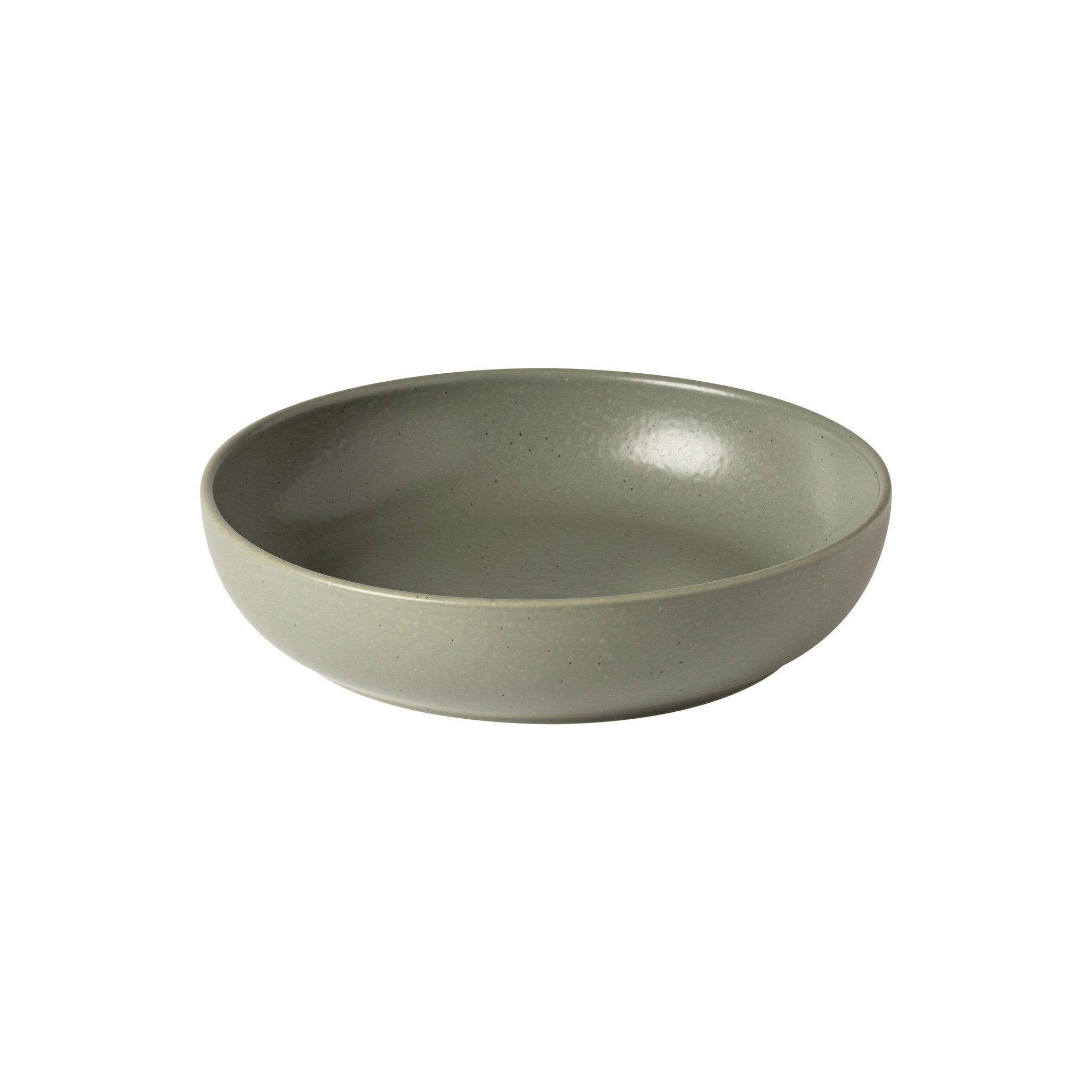 green ceramic bowl on white background