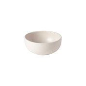 Beige ceramic bowl on a white background