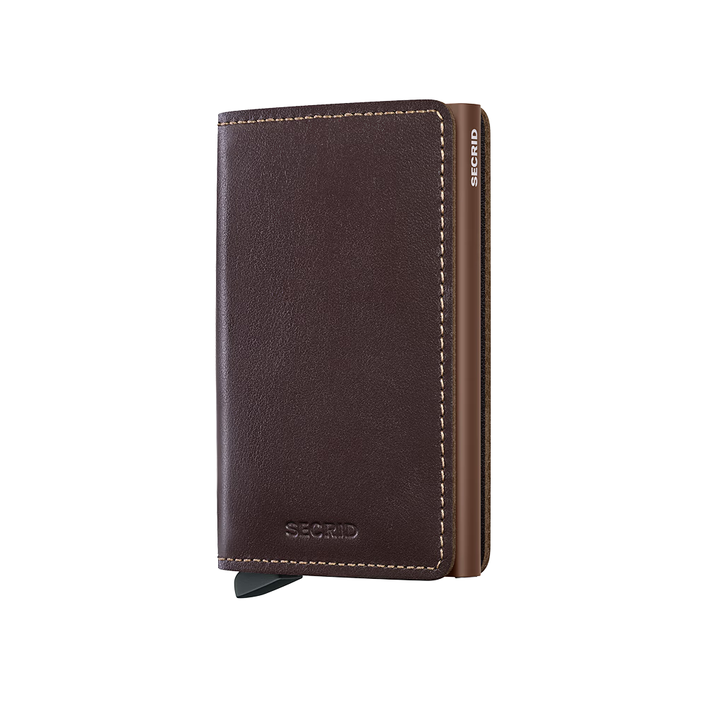 ●vunque● Perfec Slim Half Wallet Dark Brown m1037_1424724 HALF - vunque(분크)