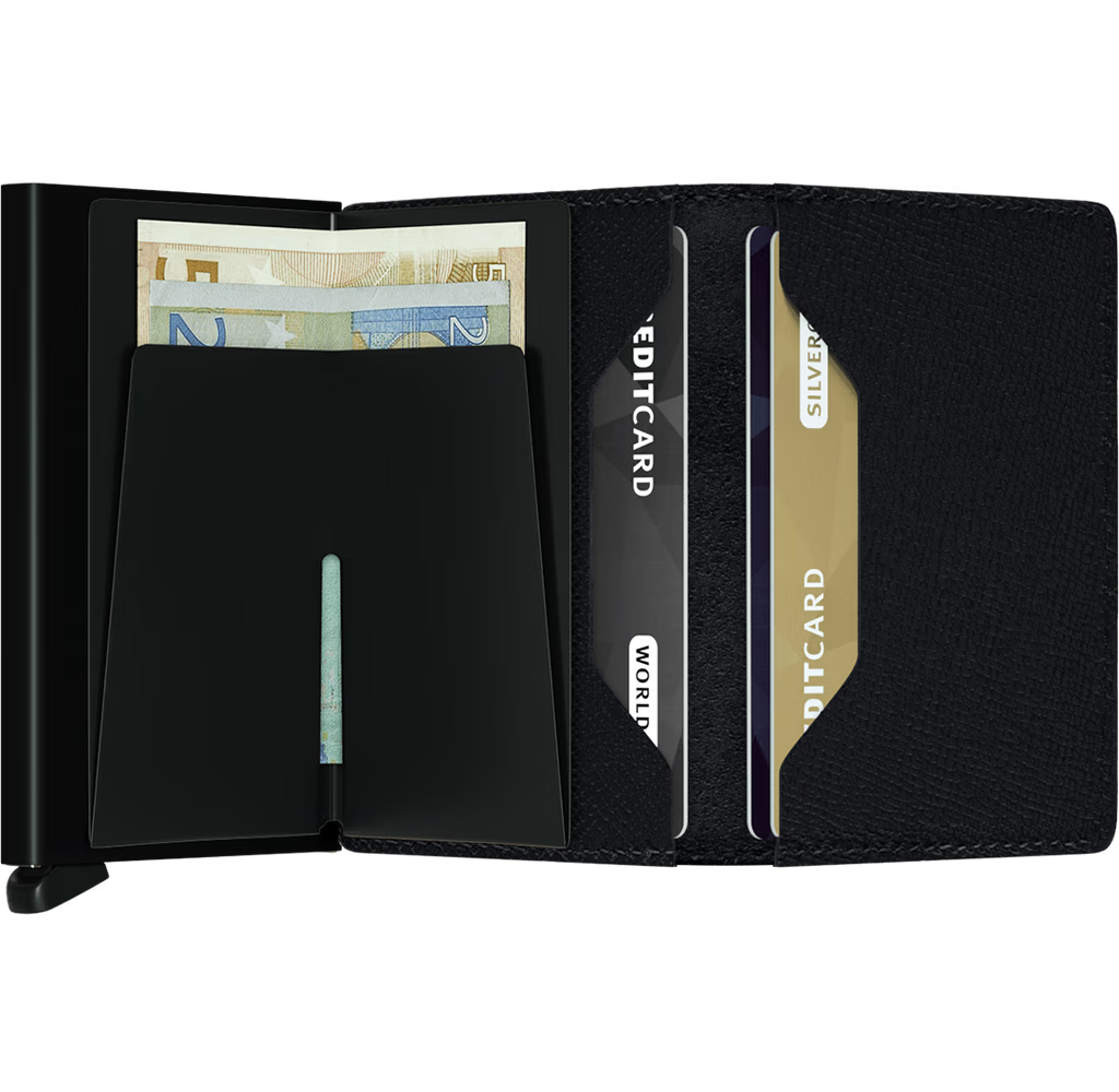 CRISPLE BLACK SLIMWALLET by SECRID