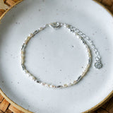 CELIA BRACELET in SILVER & PEARL by GLEE