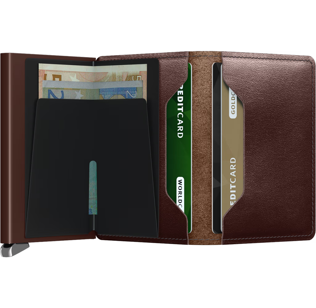 DUSK DARK BROWN SLIMWALLET by SECRID