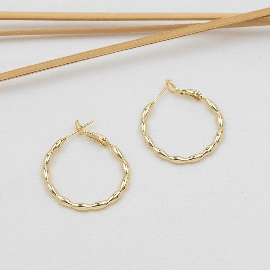 EFFORTLESS HOOPS in GOLD by GLEE