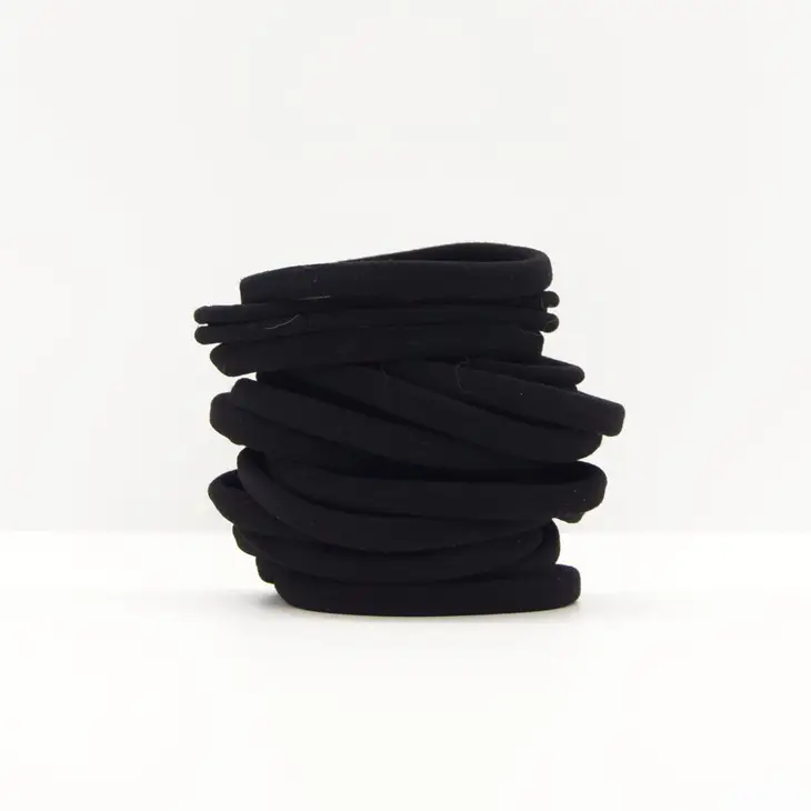 BLACK NYLON ELASTICS by KITSCH