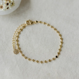 GOLD HEART CHAIN BRACELET by GLEE JEWELRY