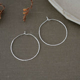 GIRLS NIGHT HOOPS in SILVER by GLEE