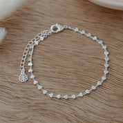 HEART CHAIN BRACELET in SILVER by GLEE