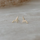 HUMMINGBIRD STUDS in GOLD by GLEE