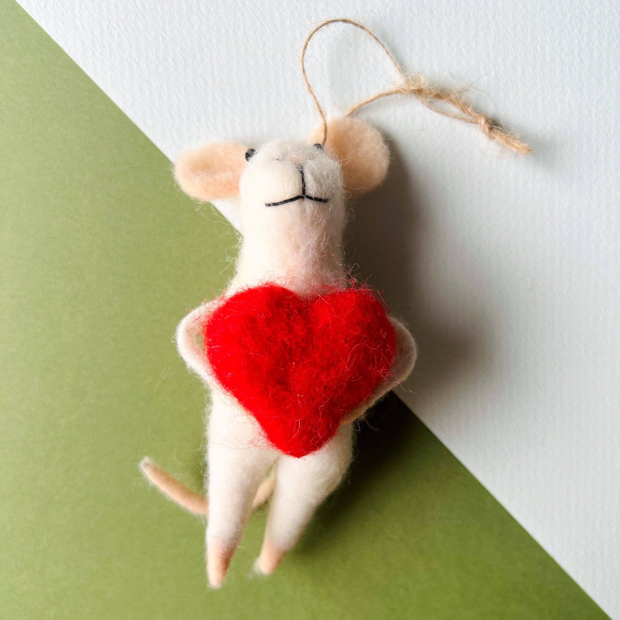 LOVE YOU LENNY MOUSE ORNAMENT