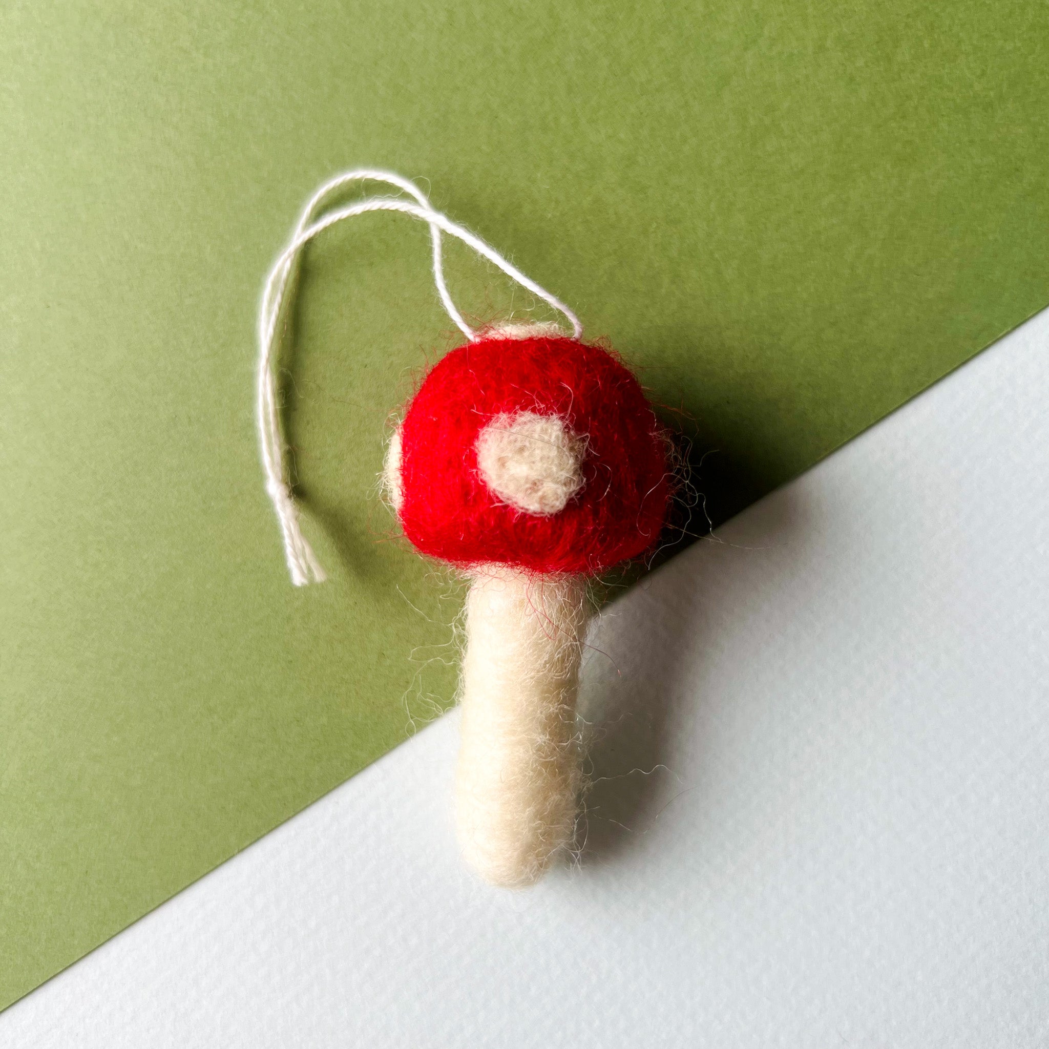 RED MUSHROOM ORNAMENT