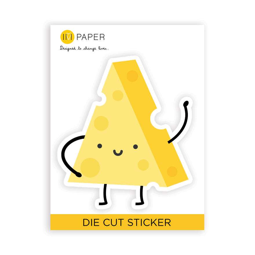 CHEESE STICKER by IMPAPER