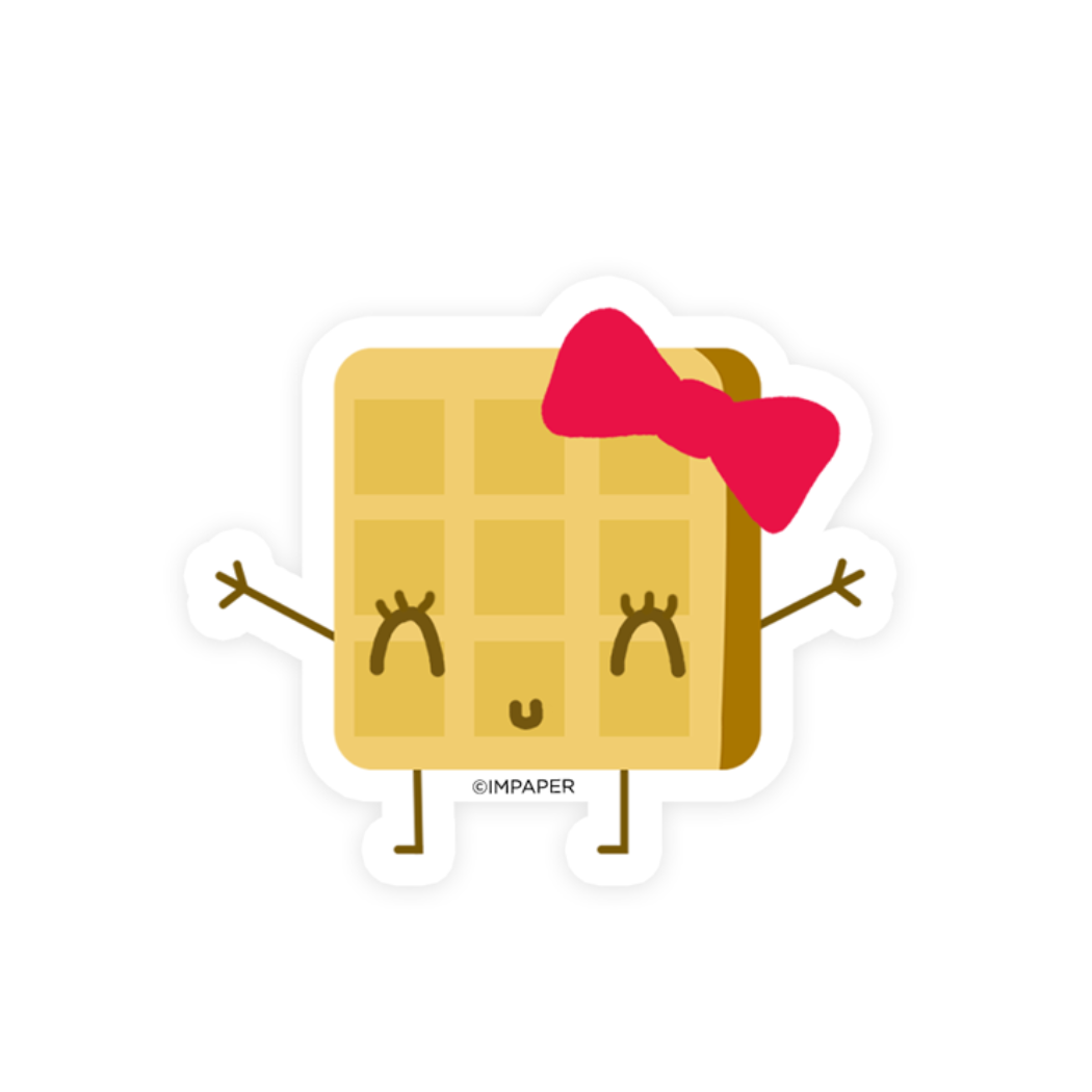 WAFFLE STICKER by IMPAPER